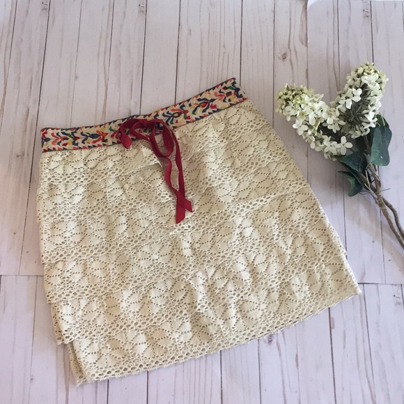 Anthropologie Dresses & Skirts - Anna Sui for Anthropologie Oaxaca Lace Skirt S